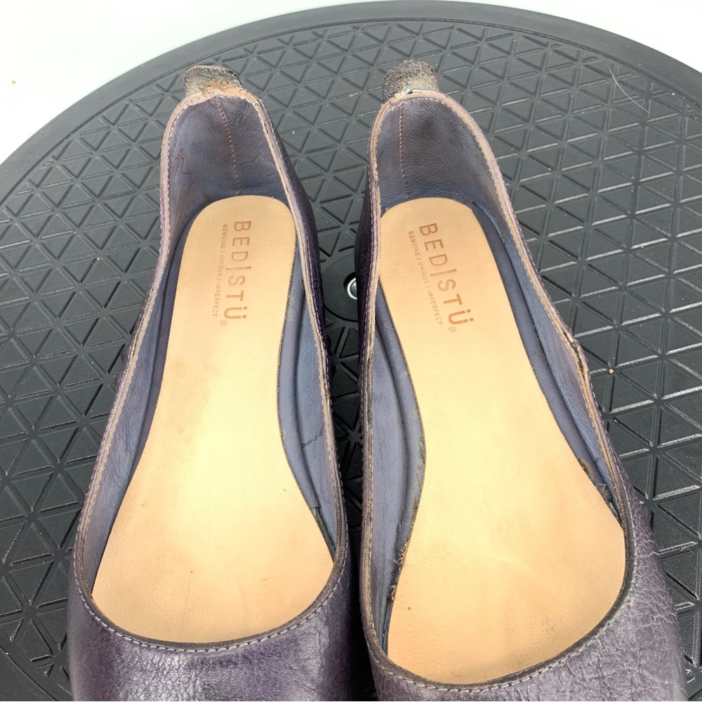 Bed Stu Women's Purple Leather Flats - Picture 7 of 10